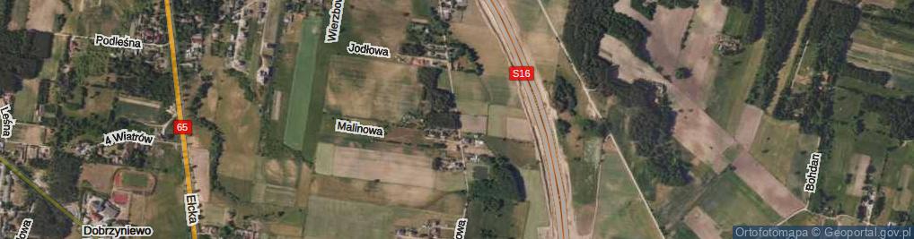 Zdjęcie satelitarne Klonowa ul.